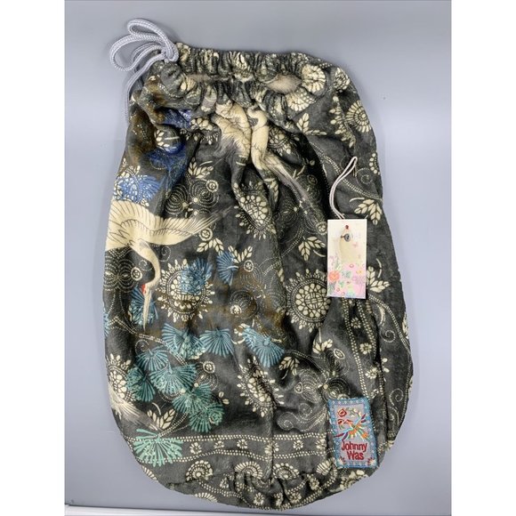 Johnny Was Bags Johnny Was Drawstring Bag Vignes Bird Print No